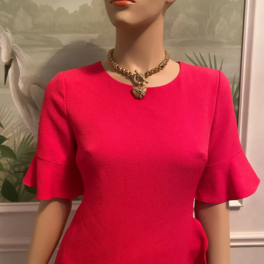 KARL LAGERFELD. Crêpe ruffled dress great condition - Picture 5 of 6